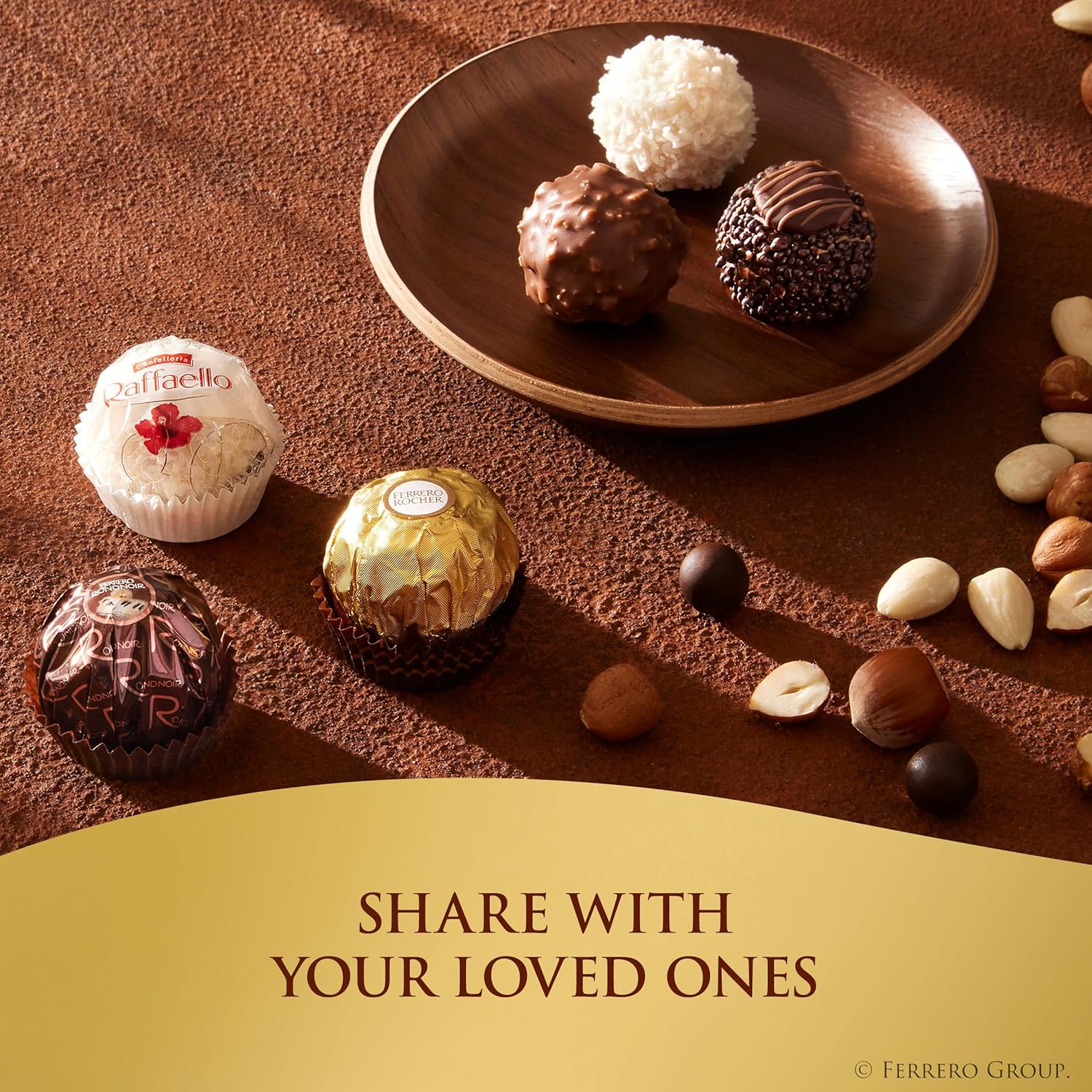 Ferrero Collection Gourmet Gift Box, 12 Assorted Confections with Hazelnut, Dark Chocolate and Coconut, 6.1 oz