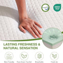 EGOHOME 10 Inch Queen Mattress, Memory Foam Mattress in a Box with Cooling Green Tea Gel, Relieve Pressure with Medium Support, CertiPUR-US Certified, 80''L x 60''W, White