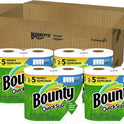 Bounty Quick Size Paper Towels, White, 8 Family Rolls = 20 Regular Rolls (Packaging May Vary)