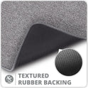 Bath Mat,Ultra Thin Bathroom Rugs,Rubber Bath Mats for Bathroom,No Slip Bath Rugs,Quick Dry,Machine Washable,Low Pile,Absorbent,Shower Outside,Sink,Home Decor Accessories.Grey,1'5"x2'3"(17x27Inch)