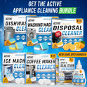 ACTIVE Ice Machine Cleaner Maker Descaler - 24 Clean Tablets Compatible with Frigidaire, Opal, GE Profile, Kitchenaid, Nickel Safe Scale Remover for Countertop, Nugget Ice Makers - Bulk 1 Year Supply