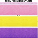 3 Pieces African Net Bath Sponge African Exfoliating African Scrubbing Long Net Rag African Wash Net Shower Body Scrubber, Yellow Pink Purple