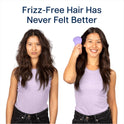 Crave Naturals Glide Thru Hair Brush - Detangler Brush for Curly, Straight, Wet or Dry Hair - Gentle Detangling Brushes for Adults, Kids, Toddlers - Hair Accessories for Women, 7.5x3 - Purple