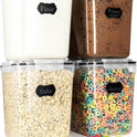 Flour Sugar Storage Containers (5.3L/4pk) Great Rice Canisters Sets For The Kitchen pantry, Large Food Storage Containers With Lids Airtight