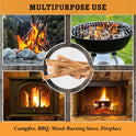 Fatwood Fire Starter Sticks 10lb Box - Indoor or Outdoor 100% All Natural Pine Fire Starters for Campfires, Fireplace, Firepit, Wood Stove, or BBQ Grill - Kindling Wood Firewood Lighter by Pure Garden