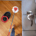O-Cedar EasyWring Microfiber Spin Mop, Bucket Floor Cleaning System, Red, Gray, Standard