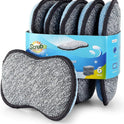 Multi-Purpose Sponges Kitchen by Scrub-it - Non-Scratch Microfiber sponges for Cleaning, Along with Heavy Duty Scrubbing Power - Reusable Dish Sponge for Dishes, Pots and Pans (6 Pack, Small)