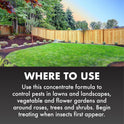 Spectracide Triazicide Insect Killer For Lawns & Landscapes Concentrate (Ready-To-Spray), Protects Lawns, Vegetables, Fruit & Nut Trees, Roses, Flowers & Shrubs, 32 fl Ounce