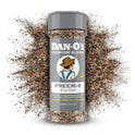 Dan-O's Preem-O Seasoning, 2.5 oz Bottle, Meat Seasoning for Steak, Ribs, Chicken, Brisket and More, Sugar Free, Zero Calorie, Use this Spice Blend to Craft a Marinade, Dry Rub or Sauce
