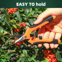 3 Pack Garden Pruning Shears, Stainless Steel Shears, Gardening Shears, Scissors, Garden Clippers, Pruning Snips, Pruning Shears for Gardening Tools