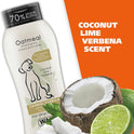 Wahl USA Dry Skin & Itch Relief Pet Shampoo for Dogs – Oatmeal Formula with Coconut Lime Verbena & Pet Friendly Formula, 24 Oz - Model 820004A
