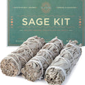 Handcrafted 4 Inch White Sage Sticks - Fresh, Natural California Sage Smudge Sticks with Instructions & Blessings - Wand Sage for Cleansing House Negative Energy & Other Smudging Rituals