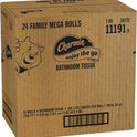 Charmin Ultra Soft Cushiony Touch Toilet Paper, 24 Family Mega Rolls = 123 Regular Rolls