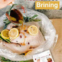 Turkey Brining Bags Set of 2 – Extra Large, Holds up to 38 lb (25.5 x 21.5 in), Heavy Duty with Gusseted Bottom & Double-Track Zippers to Prevent Leaks