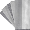 Premium Kitchen Towels (20”x 28”, 6 Pack) | Large Cotton Kitchen Hand Towel | Flat & Terry Dish Cloths | Highly Absorbent Tea Towels Set with Hanging Loop | Gray