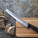 Mercer Culinary M23210 Millennia Black Handle, 10-Inch Wide Wavy Edge, Bread Knife